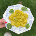 Traditional hand-made turmeric dumplings with beef&chicken - pelmeni