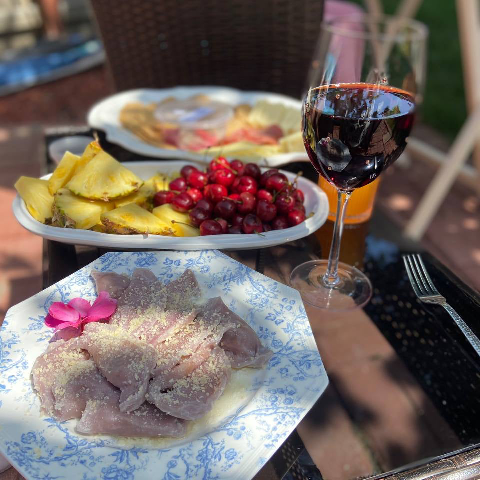 Traditional hand-made sweet cottage cheese pierogi