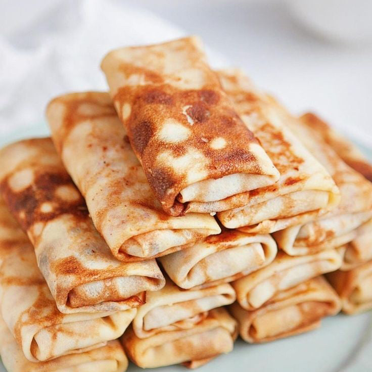 Traditional crepes with beef