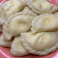 Traditional hand-made sweet cottage cheese pierogi