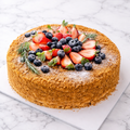 Natural traditional honey cake