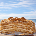Napoleon cake with pastry cream
