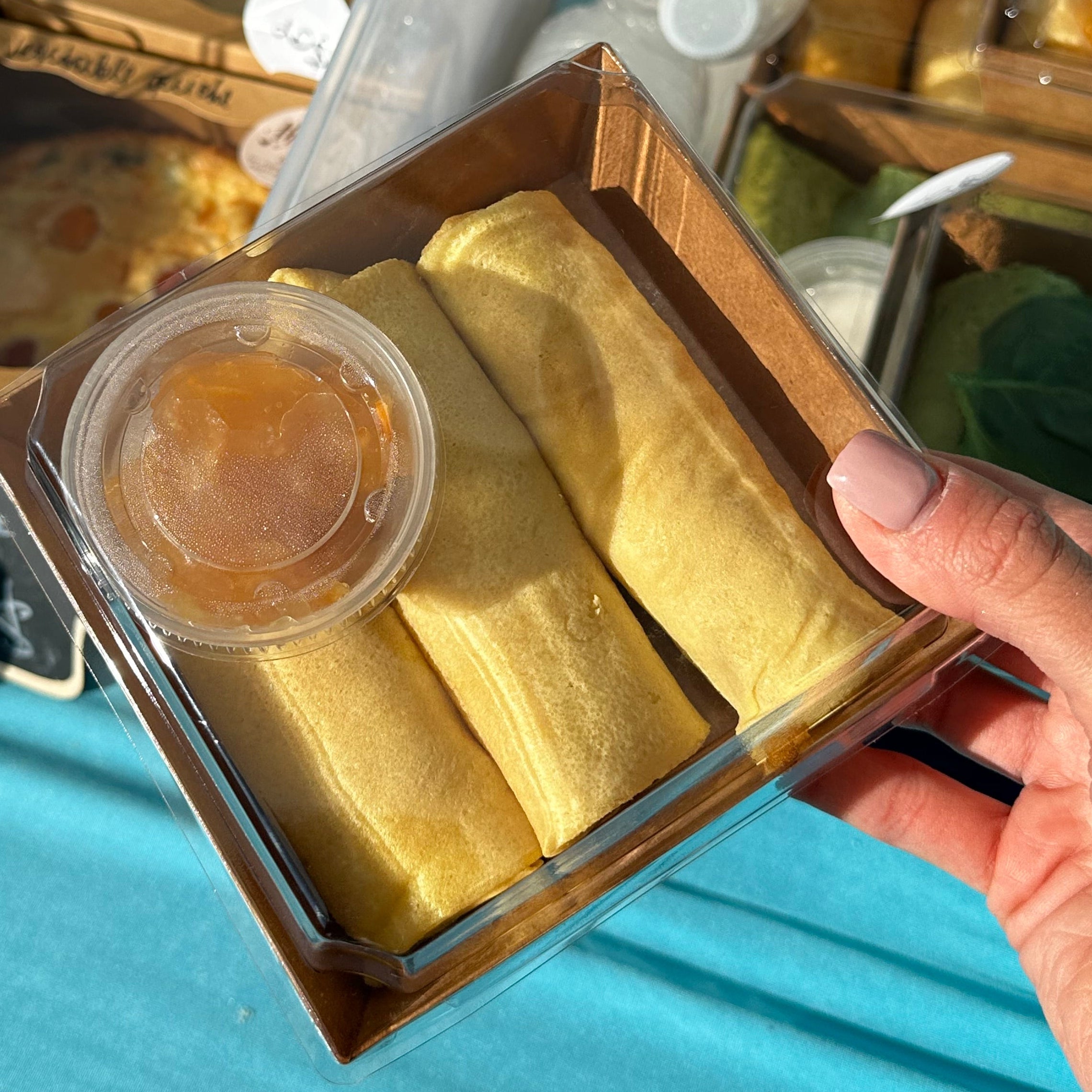 Traditional crepes with cottage cheese (sweet)